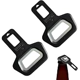 JRYXDS 2 Oto Aksesuar Par&ccedil;ası, Oto Koltuk Kemer Kilidi (4,8 * 6,4 Cm), Şişe A&ccedil;acağı Anahtarlık (Siyah)