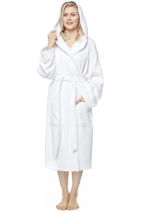 Peignoir De Bain Homme Arus - 100% Coton Éponge OEKO-TEX - Longueur Mollet/Chettoise