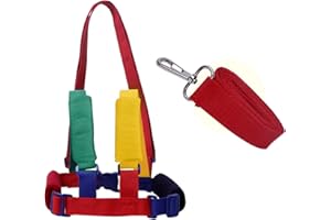 AIPWEYT STORE Arneses Tirantes,Ajustable Arnés de Bebe a Pie de Caminado,Arnés de Seguridad Bebe,Bebé Caminar Arnés,Antipérdida Bebé Caminar Arnés 2 en 1 Arnés de Seguridad para Caminar para Niños de 1 a 10 Años
