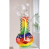 GILDE GLAS art Sculpture Marea - decorative object handmade of glass H 38 cm