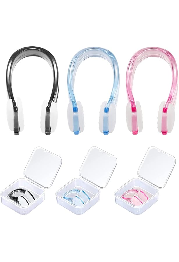 Pince-nez En Silicone Pour Natation - Accessoire étanche Pour Adultes Et Débutants - 2 Pièces - 10
