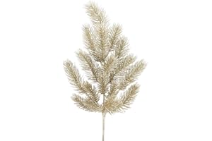 TGG Ramo di abete colorato con glitter, 18 punte, L 50/35 cm, abete artificiale