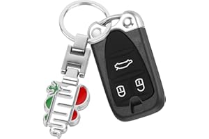 OYDDL Llavero universal de fibra de carbono con logotipo de coche accesorios