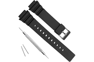 OliBoPo Correa de reloj impermeable de resina natural para mujer Casio MRW-200H