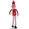 Quebec christmas mischief makers: naughty Santa’s little helper with soft body, vinyl face & hook and loop grip–fun christmas elf for family play (elf boy)
