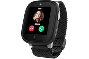 XPLORA X6 Play - wasserdichte Telefon Uhr für Kinder - 4G, Anrufe, Nachrichten, Schulmodus, SOS-Funktion, GPS, Kamera, Schrittzähler - 2 Jahre Garantie (SCHWARZ)
