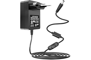 GONINE Cavo di alimentazione dell'adattatore CA da 12 V per la tastiera del pianoforte digitale Alesis Recital a 88 tasti e 61 tasti con interfaccia di registrazione IO 14 IO 26, per la tastiera del pianofor