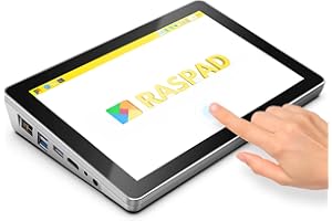 SUNFOUNDER RasPad 3.0: una Tableta Raspberry Pi 4B Todo en uno con batería incorporada, Pantalla táctil de 10.1 "y Audio Integrado para proyectos de IoT/programación/Juegos (Pi no Incluido)