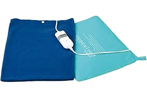 NOVUS Almohadilla eléctrica térmica 60 W de potencia con 3 configuraciones de calor Funda extraible lavable 40 X 32 Espalda y Lumbares