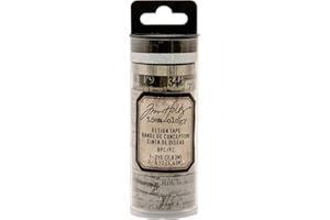 TIM HOLTZ IDEA-OLOGY Tim Holtz Ruban adhésif à Motif français, Multicolore, 4,1 x 4,1 x 13,3 cm