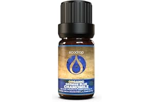 ECODROP ESSENTIAL OILS Ätherisches Öl (Blau) aus Bio-Kamille, COSMOS-biozertifiziert, 100% reines Öl, therapeutische Verwendung in der Aromatherapie, 5 ml, von Ecodrop (Matricaria chamomilla)