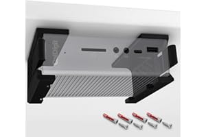 Mobilefox Uchwyt ścienny pod stół uchwyt pasujący do CalDigit TS3 Plus Thunderbolt Dock