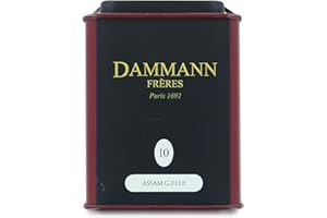 Pasticceria Passerini dal 1919 Dammann Assam Golden Flowery Orange Pekoe - Té Negro de India, Lata de 100 gr - Dammann Frères