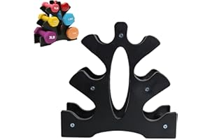 CHMISS Hantelbaum,Hantelständer,Kurzhantel Rack,Gym Hantelablage,Halter Hantelhalter,Professional Hantelständer,Hantelablage aus Kunststoff Kann 30kg Tragen für Home-Office-Fitnessstudio Schwarz (23X23cm)