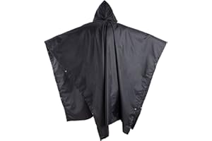Ferocity US Army Shelter Płaszcz przeciwdeszczowy Ponczo 100% Poliuretan Camo Camping Marines Czarny [016]