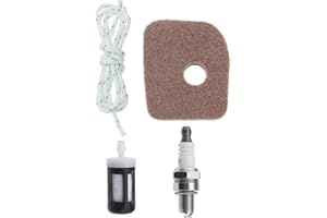 OTOTEC Set with 4Pcs Air Filter Service Kit Compatible with Stihl BG56 BG86 SH56C SH86 SH86C Air Fuel Filter Spark Plug Kit Accessories