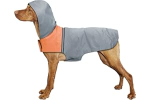 SLE Imperméable pour Chien Ultraléger et Respirant - Manteau de Pluie avec Bandes Réfléchissantes, Capuchon et Vêtements de Pluie pour Petit, Moyen et Gros Chiens (L)