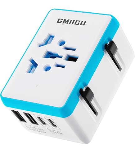 Adattatore Universale da Viaggio, TESSAN Presa Universale da Viaggio con 2 USB A