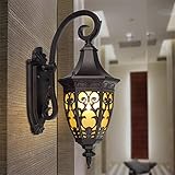 Fit für E27 Glühlampen,kompatibel mit LED-Lampen,Einfach zu installieren,Retro-Stil,am besten für Ihr Hof Dekoration.