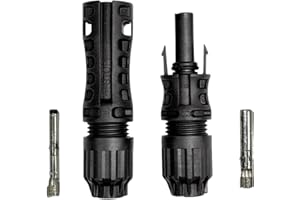 ZINNZGREEN Stäubli MC4 EVO 1500 V | 5 fiches et prises pour câble solaire de 4 à 6 mm² | Fiche solaire MC4 | Fiche PV MC4 | Kit de connecteurs solaires | IP67 | 4-6 mm² | Technologie MULTILAM | Haute performance