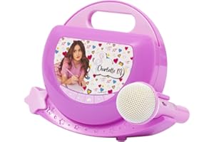 Giochi Preziosi M-Canta Tu, il karaoke portatile che ti permette di cantare con Charlotte, con luci led, Multicolore, CHR04000