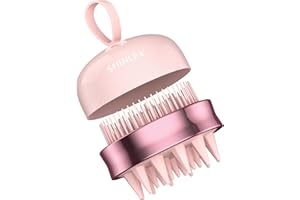 SHINLEA Brosse Massage Cuir Chevelu - Scalp Massager pour Nettoyage en Profondeur, Brosse à Cheveux en Silicone à Double Face, Exfoliation Réduit les Pellicules, pour Cheveux Humides & Secs