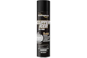 OMWAH 5 in 1 Clipper Icer Blade Cleaner and Lubricant Clipper Spray 1 pack (15 oz.)…