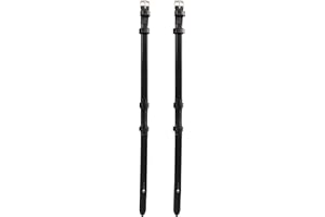 EXIONPRO Exion Bridle Cheek Pieces with Hook Fastening (4/8"-13mm) - Black, Full, Replacement Cheek Piece