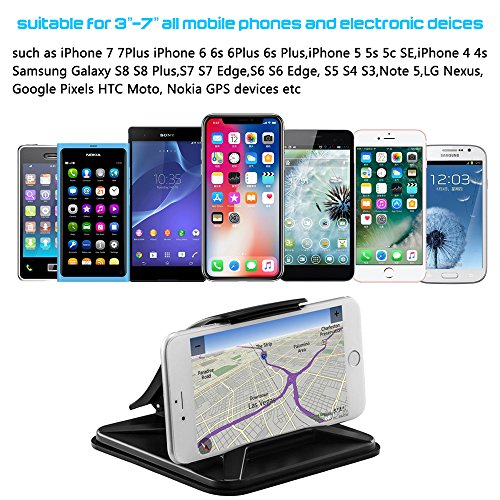Supporto GPS per auto con Mini Duster, AFUNTA Supporto per auto cruscotto antiscivolo per dispositivo 3 