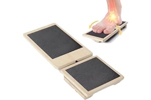 Hojalis Single Foot Balance Board, Ankle Strengthener Set, Wooden Foot Strengthener Trainer, Ankle Balancing Board, Ankle Foot Strengthener Exerciser for Sprained Stability Exercises Balance Training