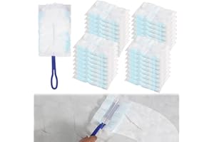 CUINIUNAID 41 Stück Staubmagnet Staubwedel Mikrofaser Staubwischer mit Handgriff Gegen Staub Staubtücher Elektrostatisch Duster Staubwedel für Zuhause Schule Büro