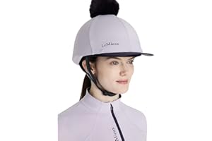 LeMieux Classique Pom Horse Riding Hat Silk - Lilac