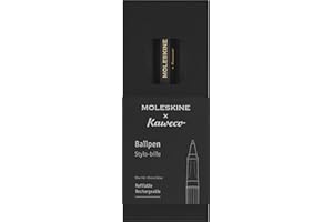 Moleskine Kaweco Ballpoint Pen, Black, Medium Point (0.7 MM), Blue Ink