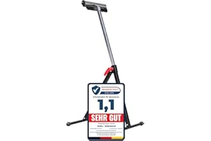 MELKO Tréteau à roulettes réglable en hauteur de 66 à 105 cm avec 1 paire de gants de travail - Charge maximale : 90 kg - Tréteau pliant en métal pour alimentation en matériau - Tréteau de travail - Tréteau