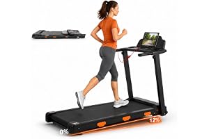 Baymate hopfällbart löpband för hemmet med 12% lutning, 12 km/h Walking Pad med LED-display, borstlös 3.0 HP-motor, maxbelastning 138 kg, gåband för promenad, jogging och löpning