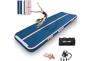 AKSPORT Tappeto Gonfiabile per Ginnastica da 3/4/5/6 metri Air Track Ginnastica Artistica 10/20 cm con Pompa Elettrica per Casa, Campeggio, Palestra,Formazione,Cheerleading