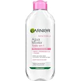 Garnier SkinActive All-In-One Micellar Water for All Skin Types, 400ml | Cleanses, De-makeup and Moisturizes 24H Without Rins