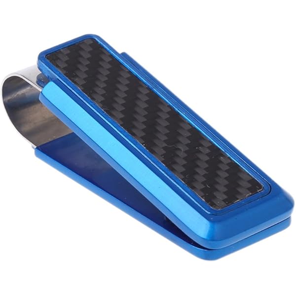 NEW-BRING Slim RFID In Fibra Di Carbonio Porta Carte Di Credito Per Gli Uomini Fermasoldi Alluminio Metallo Portafoglio Tasca Frontale Caso - Argento - Foto 8