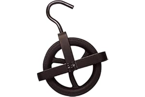 BRICOLOCO.COM Bricoloco Puleggia per pozzo o ponteggi rinforzata con gancio. ferro fuso- Ruota puleggia pozzo con guardia per lavori di costruzione o scarico acqua del pozzo (200 mm)