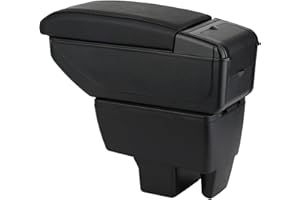 ZENVI Armrests Compatible with Skoda Rapid Armrest 2012-2023 Center Console Organizer Box Double Layer Storage Space Can Used for elbow Support