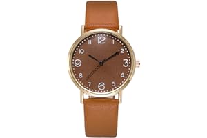 Cocila Women Wrist Watches Fashion Ladies Girls Analogue Quartz Gradient Color Wristwatch with PU Leather Strap