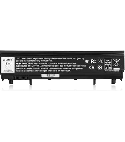 Replacement Battery For Dell Latitude E5440 E5540 - 58Wh 6-Cell Li-Ion, Model VV0NF