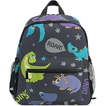 Kinder-Rucksack Mit Cartoon-Muster – Dinosaurier, Katze Oder Welpe, Verstellbar, Wasserfest, Für Kindergarten & Schule
