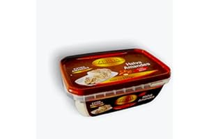 ZERDA SAVEURS D'ORIENT Halva Goût Vanille/Amande/Pistache/Nigelle (350G) - ZERDA - Confiserie Parfumée & Délicieuse, Dessert Moyen Orient, Base Pâte de Sésame (Amande)