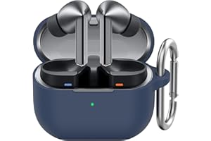 AhaStyle Silicone Case for Samsung Galaxy Buds 3 FE (2025) / Buds3 Pro and Buds 3 (2024) Shockproof Full Protective Skin Case Cover Compatible with Samsung Galaxy Buds3 Series (Blue)