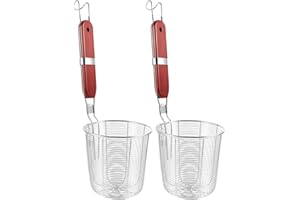 Luxshiny Cestelli Cuocipasta Cestello Per La Pasta Colino Ragno In In Acciaio Inox 2 Pezzi Colino Per Pasta Per Pasta Pasta Gnocchi Cestelli Divisori Per Pasta