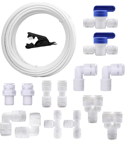 Ctyjia 1 Pièces Raccords De Filtre à Eau, 3/4" Femelle à 1/4" Filtre à Eau Raccord Rapide, Connecteur Pour Réfrigérateur Tuyau