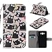 Produktbild Dooki, Galaxy J5 2016 Hülle, Flip PU Leder Ständer Brieftasche Abdeckung Tasche Schutzhülle für Samsung Galaxy J5 2016 mit Kredit Kartenhalter Schlitz (B-3)