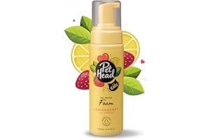 Pet Head Felin' Good Schaumshampoo ohne Ausspülen für Katzen | Zitronenbeeren-Duft | Pflegt & Beruhigt das Fell Ihres Katzens | Schnell & Einfach zu Bedienen | Sanfte Formel für Kätzchen | 200ml