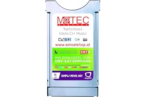 M@TEC ORF DIGITAL DIRECT Módulo Irdeto CI+ para Sat (sin tarjeta, no se requiere tarjeta) con 3 meses SimpliTV, solo apto para Austria, TV CI+ y receptor de satélite, durante
